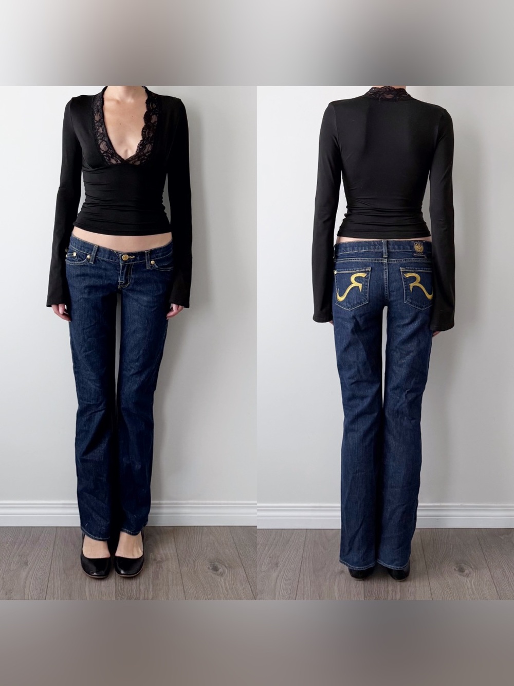 Rock & Republic low rise flared jeans